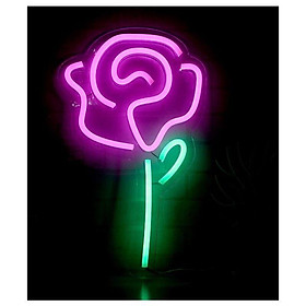 Eufrozy Rose Neon Bức tranh tường, Thương hiệu ánh sáng với chức năng cấp độ 6 và chức năng bộ nhớ, đèn neon LED do USB cung cấp để trang trí tường, phòng ngủ, tiệc tùng, quán bar, phòng trò chơi, đám cưới