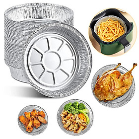Mua Set 50 Khay Giấy Bạc Lót Nồi Chiên Không Dầu