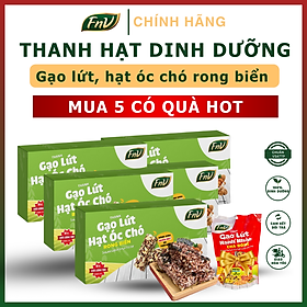 [Mua 5 có quà hot] Thanh gạo lứt gạt óc chó rong biển FnV, mua 5 hộp 90g + Tặng 1 bịch thanh gạo lứt 45g