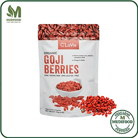 Kỷ Tử Hữu Cơ C'LaVie 170g - Dinh Dưỡng Cho Mẹ Bầu, Người Già, Giúp Dễ Ngủ, Pha Trà, Nấu Chè, Hạt Kỷ Tử To Đỏ