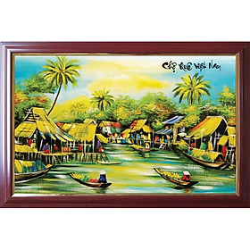 Mua Tranh in canvas    Quê hương
