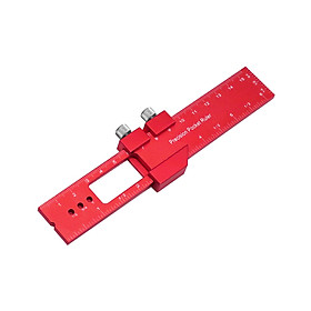 Pocket Ruler Aluminum Woodworking Ruler  Sliding Sturdy