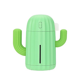 USB mini humidifier cactus 1200mAh battery rechargeable portable essential oil diffuser 340ML Ultrasonic air humidifier - one
