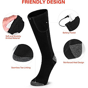 Vớ làm nóng, vớ điện cho nam giới, 3 mức sưởi ấm bàn chân nhiệt cho xe đạp xe đạp xe đạp trượt tuyết tuyết