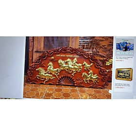 Mua Tranh cánh quạt mã đáo thành công bằng gỗ hương kt cao 50×100×4cm kt