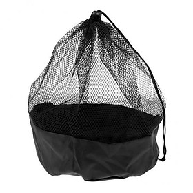 8X Soccer Training Cones Mesh Bag Drawstring Pouch for Football Saucers Markers