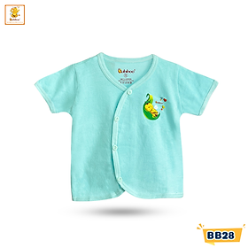Áo sơ sinh Babiboo áo sơ sinh cổ tim, vải cotton mềm thấm hút tốt BB28