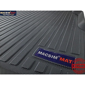 Thảm lót cốp xe ô tô Hyundai Verna/Accent(sedan) 2010-2016 nhãn hiệu Macsim chất liệu TPV cao cấp màu đen (D0203)