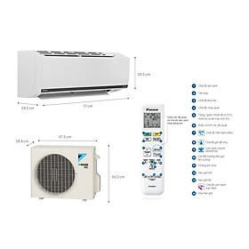 Mua FTKB25XVMV - Máy Lạnh Daikin inverter 1.0Hp  FTKB25XVMV - Hàng chính hãng - Giao HCM