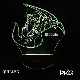 Mua Đèn Ngủ Led 3D tướng QUILLEN Liên Quân Arena Of Valor cảm ứng có điều khiển từ xa nháy 16 màu 4 chế độ nháy