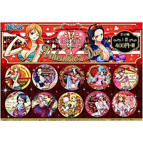 Combo 10 huy hiệu cài áo ONE PIECE - ĐẢO HẢI TẶC anime ver VALENTINE