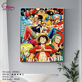 Mua Tranh tô màu theo số  tranh số hóa One Piece HH4021