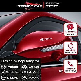 Miếng decal dán trang trí xe ô tô đẹp, tem kim loại chìm in logo hãng xe Honda Brio, City, Civic, CR-V, HR-V