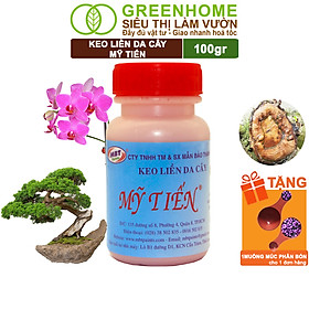 Keo Liền Sẹo Cho Cây Greenhome, Mỹ Tiến, Chai 100gr, Liền Nhanh Vết Cắt Da Cây, Chiết Cành, Tạo Dáng Bonsai, Lan, Kiểng