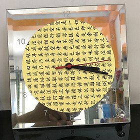 Mua Đồng hồ thủy tinh vuông 20x20 in hình Buddhism - đạo phật (34) . Đồng hồ thủy tinh để bàn trang trí đẹp chủ đề tôn giáo