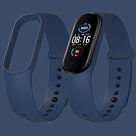 Dây cao su thay thế cho Vòng đeo tay Xiaomi Mi Band 5, không phù hợp Miband 3, Mi band 4 - Hàng Nhập Khẩu