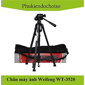 Hình ảnh Chân máy ảnh WEIFENG WT-3520 + Giá đỡ điện thoại - Hàng Chính Hãng