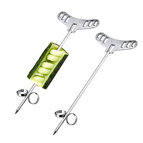 2pccs Knife Knife cho rau, máy xoắn ốc thủ công cho trái cây, công cụ điêu khắc xoắn ốc trong máy cắt vít bằng thép không gỉ cho khoai tây, cà rốt, dưa chuột