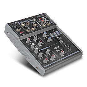 Xtuga MX5 5 kênh 3-Band EQ nhạc âm thanh trộn với USB XLR LINE đầu vào 48V Phantom Power Recording DJ giai đoạn Karaoke