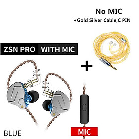 KZ ZSN Pro 1BA 1DD Công nghệ Hifi Metal trong tai nghe tai nghe tai nghe tai bass của Ear