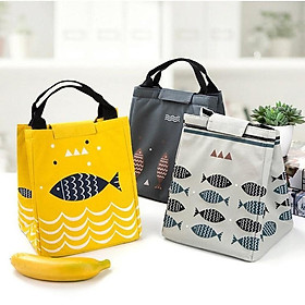 Mua Túi đựng hộp cơm hình cá (giao màu ngẫu nhiên)
