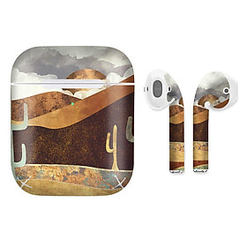 Mua Miếng dán skin cho AirPods in hình giả sơn mài - GSM134 (AirPods  1 2  Pro  TWS  i12)