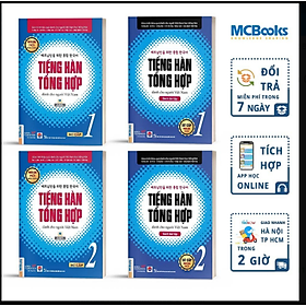 [Download Sách] Combo 4 Cuốn Tiếng Hàn Tổng Hợp Sơ Cấp 1 và 2 Bản Màu - Học Kèm App Và Khóa Học Online.Tặng bút và sổ tay MHBooks