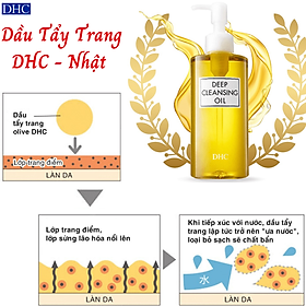 Dầu Tẩy Trang DHC Deep Cleansing Oil làm sạch nhanh chóng lớp bụi bẩn, trang điểm, duy trì độ ẩm và làm chậm quá trình lão hóa da - Massel Official