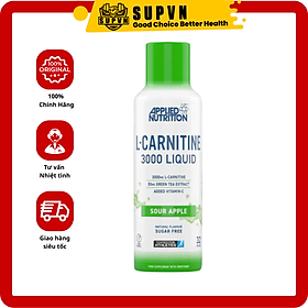 Applied Nutrition L Carnitine 3000 (480ml - 32 lần dùng) Siro Hỗ Trợ Đốt Mỡ Giảm Cân Nhanh của Anh Quốc