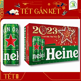 Thùng Bia Heineken Sleek 24 lon Lon 330Ml