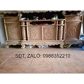Mua Kệ ti vi gỗ gõ đỏ dài 2m