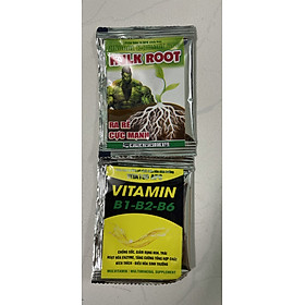 Bộ đôi vitamin và kích rễ Hulk Root gói 10ml chăm sóc cây cảnh và hoa lan