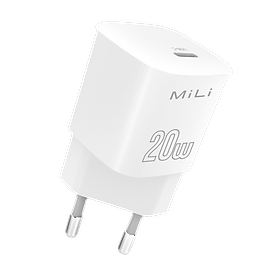 Mua Combo 20W cho táo - sạc nhanh MiLi PD 20W - HC-H26 và Cáp C to Light ning MiLi - HI-L70 - Hàng chính hãng