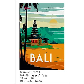 Mua Tranh sơn dầu số hoá tự tô màu Gam DL27 20x30cm căng sẵn khung