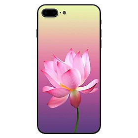 Ốp lưng dành cho iPhone 7 / iPhone 8 - iPhone Se 2020 - 7 Plus / 8 Plus mẫu Sen Nền Tím Vàng