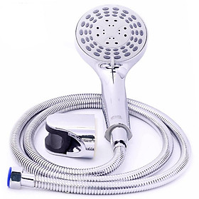 Bộ tay dây sen 5 chế độ phun nước Eurolife EL-101SH (Trắng bạc)