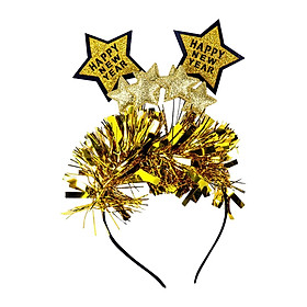 Happy New Year Headband Creative Hair Hoop for Halloween Dress up Women Man