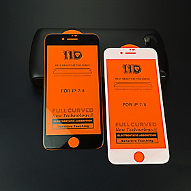 Kính cường lực 11D cho iPhone 7 - 8, Full viền trắng