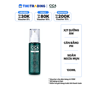 Xịt phun sương dưỡng ẩm, ngăn ngừa mụn & phục hồi tổn thương da do mụn CICA METHOD (100 ml/chai)