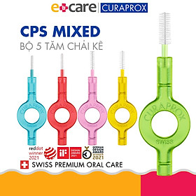 Bộ 5 Bàn Chải Kẽ Răng 5 Kích Cỡ Curaprox CPS 150 Prime Handy