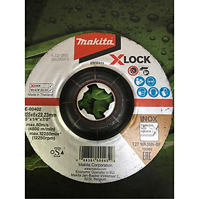 Đá mài Inox X-Lock/125x6.0x22.23mm/WA36N Makita E-00402