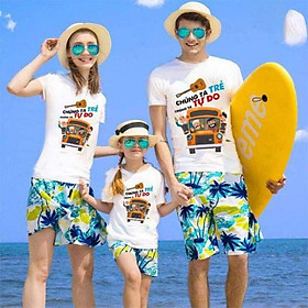 Mua Đồ đôi đi biển cho gia đình- giá 1 bộ luôn quần và áo