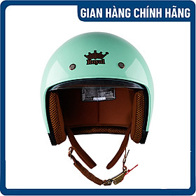 Nón bảo hiểm 3/4 Royal M139 - Kính âm - Xanh ngọc bóng thời thượng - Lót nón tháo rời - Hàng chính hãng - Bảo hành 12 tháng