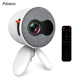 Aibecy YG220 Mini LED Projector 1080P Supported 1000 Lumens Portable Multimedia Projector Video Player Built-in Speaker