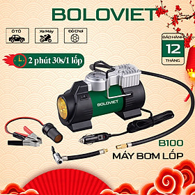 Máy bơm lốp mini Boloviet B100, Bơm lốp ô tô, xe máy