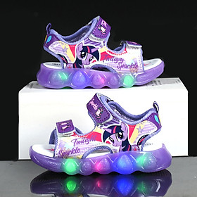 Giày Sandal quai hậu cho bé, giày thể thao siêu nhẹ, êm nhẹ chống trơn có đèn phát sáng – GSD9156