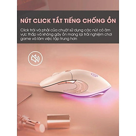 Chuột máy tính có dây TEKKIN INPHIC B8 cute silent không tiếng ồn 8800 DPI  - hàng nhập khẩu