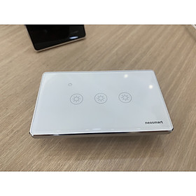 Mua Công tắc chữ nhật thông minh neolock Wifi / Zigbee bo viền 3 Gang - neoSSW2 - Trắng