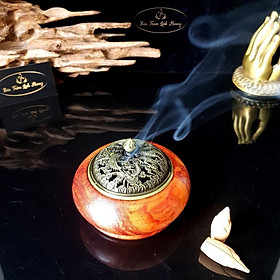 Mua Lư Xông Trầm Hương - Đỉnh Đốt Nhang Bằng Gỗ Hương Cao Cấp Thiết Kế Tinh Xảo