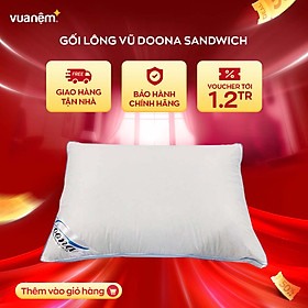 Mua Gối nằm lông vũ cao cấp Doona Sandwich 45x65cm siêu mềm  êm ái  thích hợp với mọi lứa tuổi